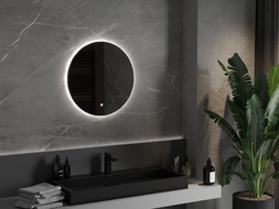 Mexen Erg lustro łazienkowe podświetlane, okragłe 60 cm, LED 6000K, antypara - 9823-060-060-611-00