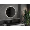 Mexen Erg lustro łazienkowe podświetlane, okragłe 80 cm, LED 6000K, antypara - 9823-080-080-611-00