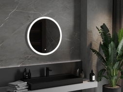 Mexen Oro lustro łazienkowe podświetlane, okragłe 70 cm, LED 6000K, antypara - 9824-070-070-611-00