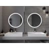Mexen Oro lustro łazienkowe podświetlane, okragłe 70 cm, LED 6000K, antypara - 9824-070-070-611-00