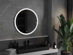 Mexen Oro lustro łazienkowe podświetlane, okragłe 80 cm, LED 6000K, antypara - 9824-080-080-611-00