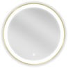 Mexen Esso lustro łazienkowe podświetlane, okragłe 60 cm, LED 6000K, antypara, rama złota szczotkowana - 9825-060-060-611-50