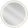 Mexen Esso lustro łazienkowe podświetlane, okragłe 90 cm, LED 6000K, antypara, rama złota szczotkowana - 9825-090-090-611-50