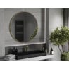 Mexen Loft lustro łazienkowe okragłe 100 cm, rama złota - 9850-100-100-000-50