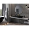 Mexen Loft lustro łazienkowe okragłe 100 cm, rama złota szczotkowana - 9850-100-100-000-50