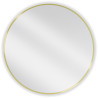 Mexen Loft lustro łazienkowe okragłe 80 cm, rama złota szczotkowana - 9850-080-080-000-50