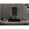 Mexen Loft lustro łazienkowe okragłe 80 cm, rama złota szczotkowana - 9850-080-080-000-50