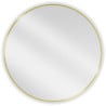 Mexen Loft lustro łazienkowe okragłe 85 cm, rama złota szczotkowana - 9850-085-085-000-50