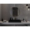 Mexen Loft lustro łazienkowe okragłe 85 cm, rama złota szczotkowana - 9850-085-085-000-50