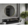 Mexen Loft lustro łazienkowe okragłe 95 cm, rama złota - 9850-095-095-000-50