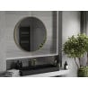 Mexen Loft lustro łazienkowe okragłe 95 cm, rama złota szczotkowana - 9850-095-095-000-50
