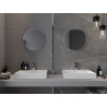 Mexen Loft lustro łazienkowe okragłe 30 cm, rama inox - 9850-030-030-000-10