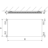 Mexen Flat CF11 grzejnik płytowy 600 x 1600 mm, podłączenie boczne, 1253 W, antracyt - W411F-060-160-66