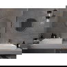 Mexen Loft lustro łazienkowe okragłe 40 cm, rama inox - 9850-040-040-000-10