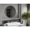 Mexen Loft lustro łazienkowe okragłe 90 cm, rama inox - 9850-090-090-000-10