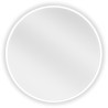 Mexen Loft lustro łazienkowe okragłe 50 cm, rama biała - 9850-050-050-000-20