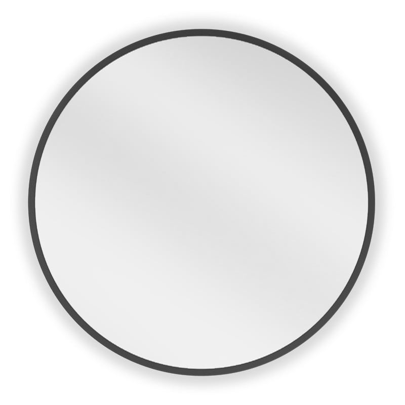 Mexen Loft lustro łazienkowe okragłe 30 cm, rama czarna - 9850-030-030-000-70