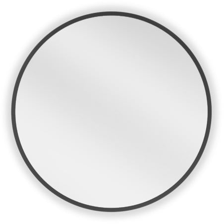 Mexen Loft lustro łazienkowe okragłe 35 cm, rama czarna - 9850-035-035-000-70