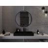 Mexen Loft lustro łazienkowe okragłe 85 cm, rama czarna - 9850-085-085-000-70