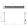 Mexen Flat CVF33 grzejnik płytowy 600 x 600 mm, podłączenie dolne, 1320 W, biały - W633F-060-060-00