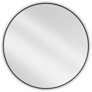 Mexen Loft lustro łazienkowe okragłe 90 cm, rama czarna - 9850-090-090-000-70