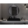 Mexen Loft lustro łazienkowe okragłe 90 cm, rama czarna - 9850-090-090-000-70
