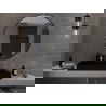 Mexen Loft lustro łazienkowe okragłe 100 cm, rama czarna - 9850-100-100-000-70
