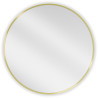 Mexen Loft lustro łazienkowe okragłe 70 cm, rama złota szczotkowana - 9850-070-070-000-50