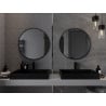 Mexen Loft lustro łazienkowe okragłe 70 cm, rama czarna - 9850-070-070-000-70