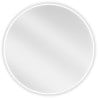 Mexen Loft lustro łazienkowe okragłe 70 cm, rama biała - 9850-070-070-000-20