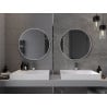 Mexen Loft lustro łazienkowe okragłe 70 cm, rama biała - 9850-070-070-000-20