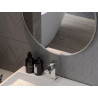 Mexen Loft lustro łazienkowe okragłe 90 cm, rama inox - 9850-090-090-000-10
