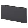 Mexen Flat CF22 grzejnik płytowy 400 x 400 mm, podłączenie boczne, 455 W, antracyt - W422F-040-040-66