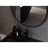 Mexen Loft lustro łazienkowe okragłe 95 cm, rama czarna - 9850-095-095-000-70
