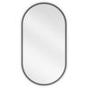 Mexen Loft lustro łazienkowe owalne 75 x 40 cm, rama czarna - 9851-075-040-000-70