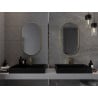 Mexen Loft lustro łazienkowe owalne 80 x 45 cm, rama złota - 9851-080-045-000-50
