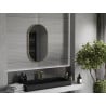 Mexen Loft lustro łazienkowe owalne 80 x 45 cm, rama złota - 9851-080-045-000-50