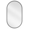 Mexen Loft lustro łazienkowe owalne 80 x 45 cm, rama czarna - 9851-080-045-000-70