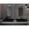 Mexen Loft lustro łazienkowe owalne 90 x 45 cm, rama złota - 9851-090-045-000-50