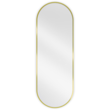 Mexen Loft lustro łazienkowe owalne 100 x 35 cm, rama złota - 9851-100-035-000-50