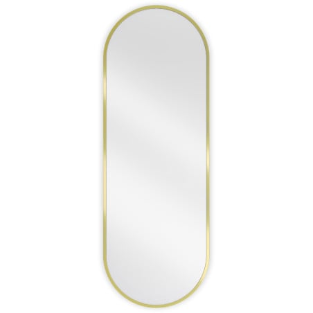 Mexen Loft lustro łazienkowe owalne 100 x 35 cm, rama złota szczotkowana - 9851-100-035-000-50