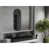 Mexen Loft lustro łazienkowe owalne 100 x 35 cm, rama czarna - 9851-100-035-000-70