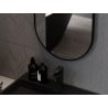 Mexen Loft lustro łazienkowe owalne 100 x 50 cm, rama czarna - 9851-100-050-000-70