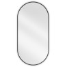 Mexen Loft lustro łazienkowe owalne 100 x 50 cm, rama czarna - 9851-100-050-000-70