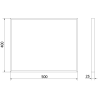 Mexen Loft lustro łazienkowe prostokątne 50 x 40 cm, rama złota - 9852-050-040-000-50