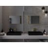 Mexen Loft lustro łazienkowe prostokątne 60 x 40 cm, rama złota szczotkowana - 9852-060-040-000-50