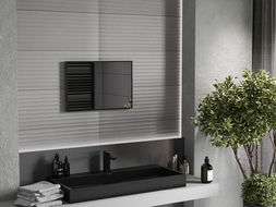 Mexen Loft lustro łazienkowe prostokątne 60 x 40 cm, rama czarna - 9852-060-040-000-70