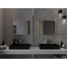 Mexen Loft lustro łazienkowe prostokątne 60 x 50 cm, rama złota - 9852-060-050-000-50