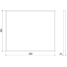Mexen Loft lustro łazienkowe prostokątne 60 x 50 cm, rama złota - 9852-060-050-000-50