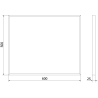 Mexen Loft lustro łazienkowe prostokątne 60 x 50 cm, rama złota szczotkowana - 9852-060-050-000-50